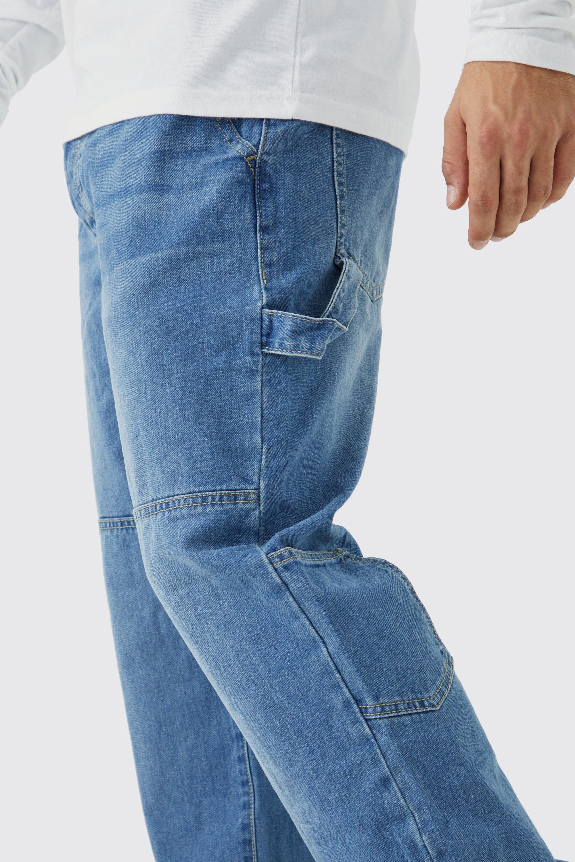 Relaxed Fit Carpenter Jeans With Drop Crotch